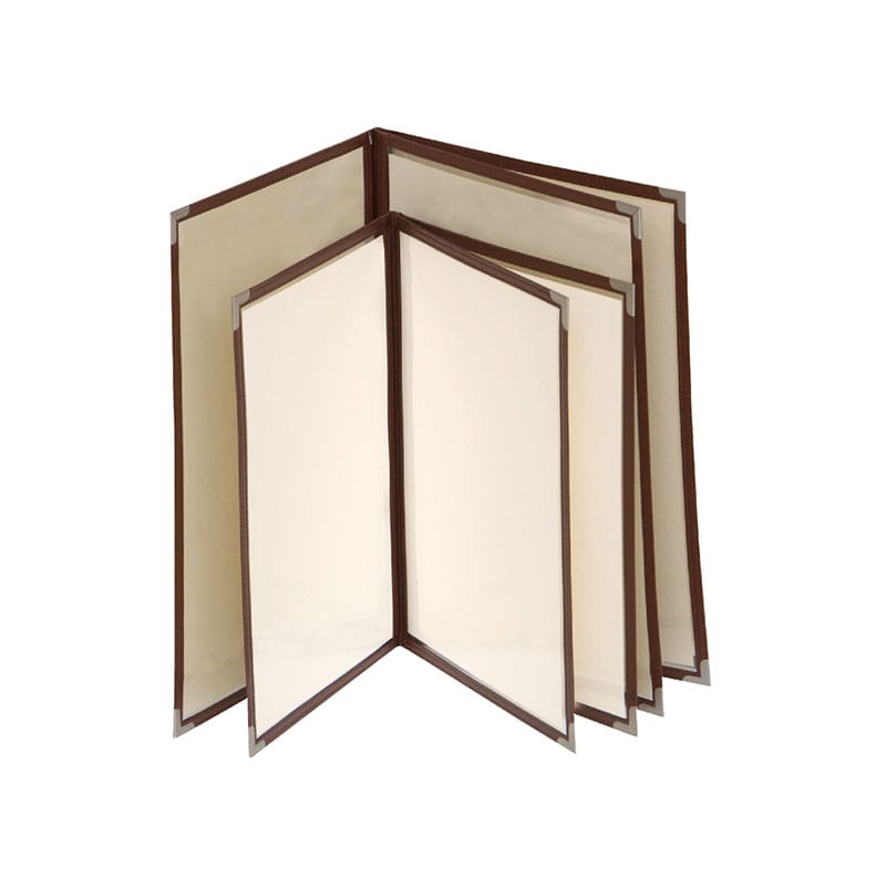 P・O・Pプロダクツ メニューブック　クリア B5　6P 63788　黒 1冊（ご注文単位1冊）【直送品】