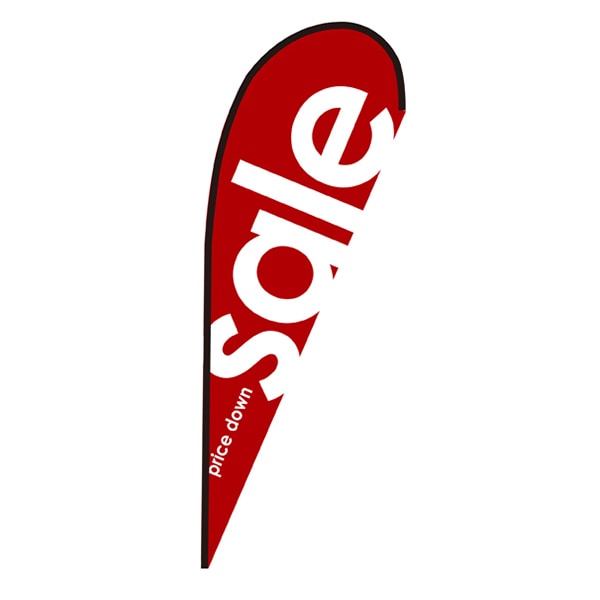 P・O・Pプロダクツ Pバナー大 64304 sale赤 ポンジ 1枚(ご注文単位1枚)【直送品】