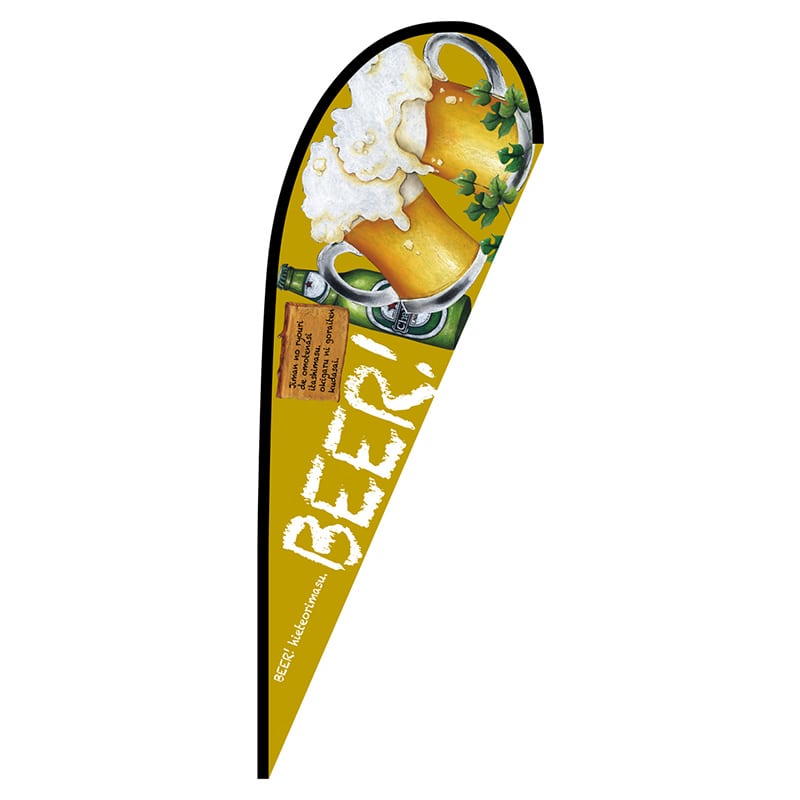 P・O・Pプロダクツ Pバナー大 64318 BEER ポンジ 1枚(ご注文単位1枚)【直送品】