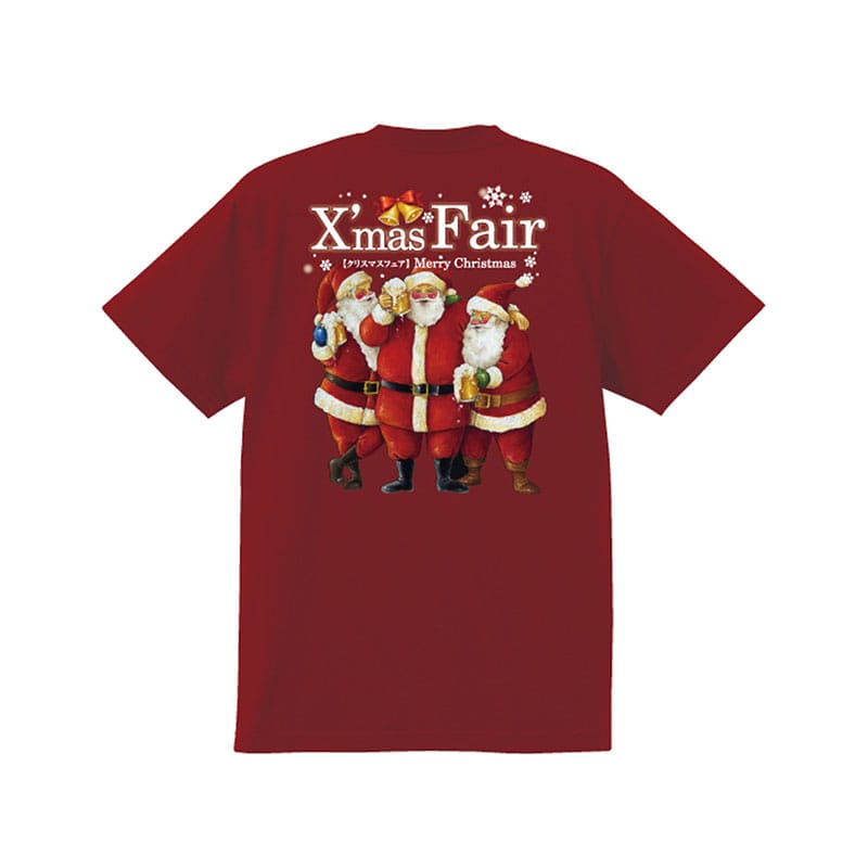 P・O・Pプロダクツ メッセージTシャツ 赤 フルカラー XL 64719 XmasFair赤 1枚(ご注文単位1枚)【直送品】