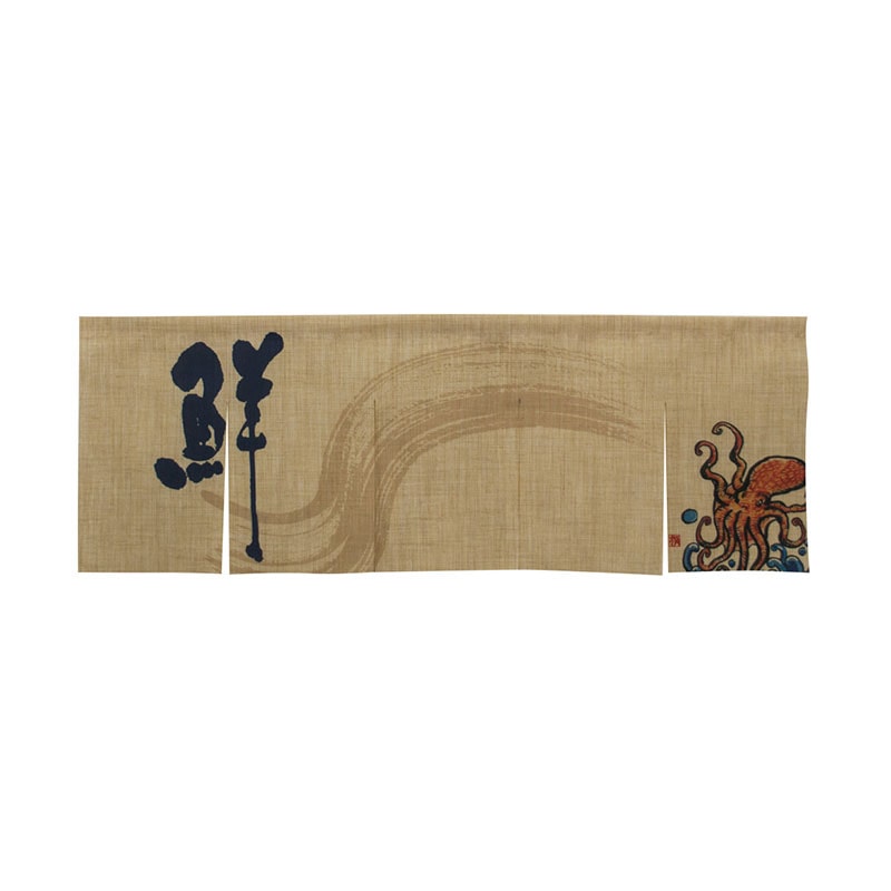 P・O・Pプロダクツ エステル麻のれん　5巾  69216　たこ 1枚（ご注文単位1枚）【直送品】