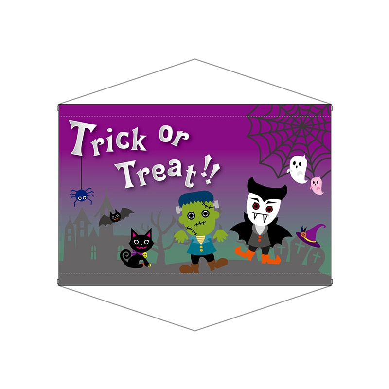 P・O・Pプロダクツ 横型タペストリー 69344 モンスターハロウィン 1枚(ご注文単位1枚)【直送品】