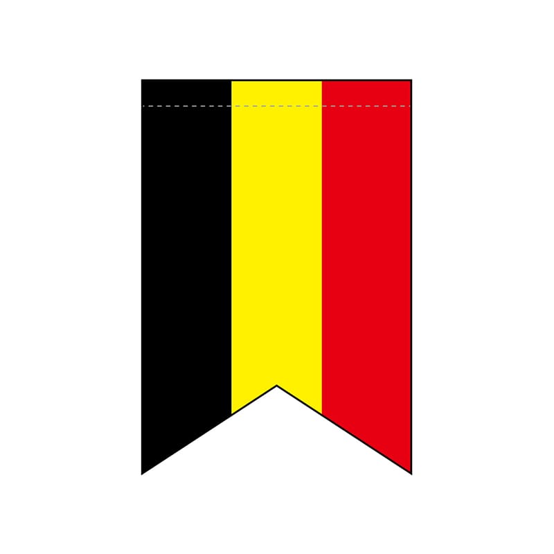 P・O・Pプロダクツ 変形タペストリー リボンカット 69410 ドイツ国旗柄 1枚(ご注文単位1枚)【直送品】