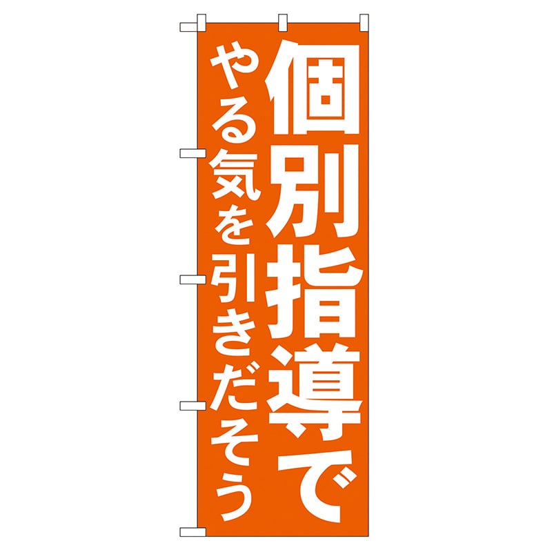 P・O・Pプロダクツ のぼり  GNB-60　個別指導でやる気を引き出そう 1枚（ご注文単位1枚）【直送品】