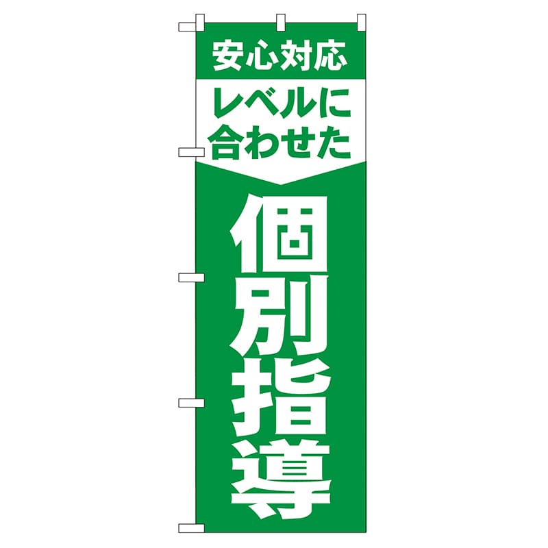 P・O・Pプロダクツ のぼり  GNB-61　レベルに合わせた個別指導 1枚（ご注文単位1枚）【直送品】