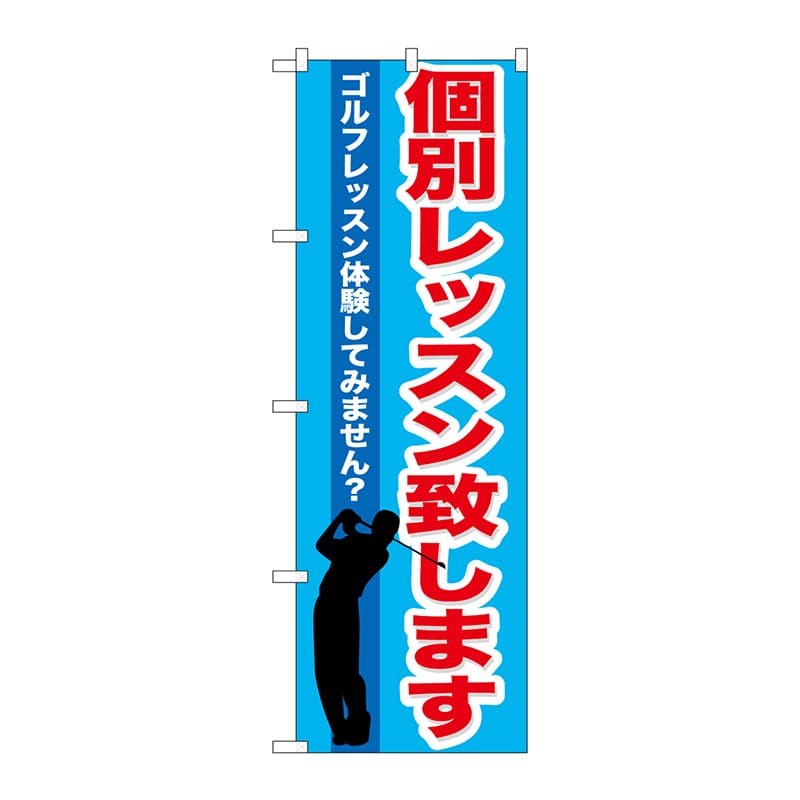 P・O・Pプロダクツ のぼり  GNB-542　個別レッスン致します 1枚（ご注文単位1枚）【直送品】