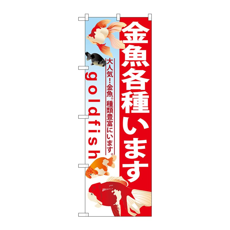 P・O・Pプロダクツ のぼり  GNB-581　金魚各種います 1枚（ご注文単位1枚）【直送品】
