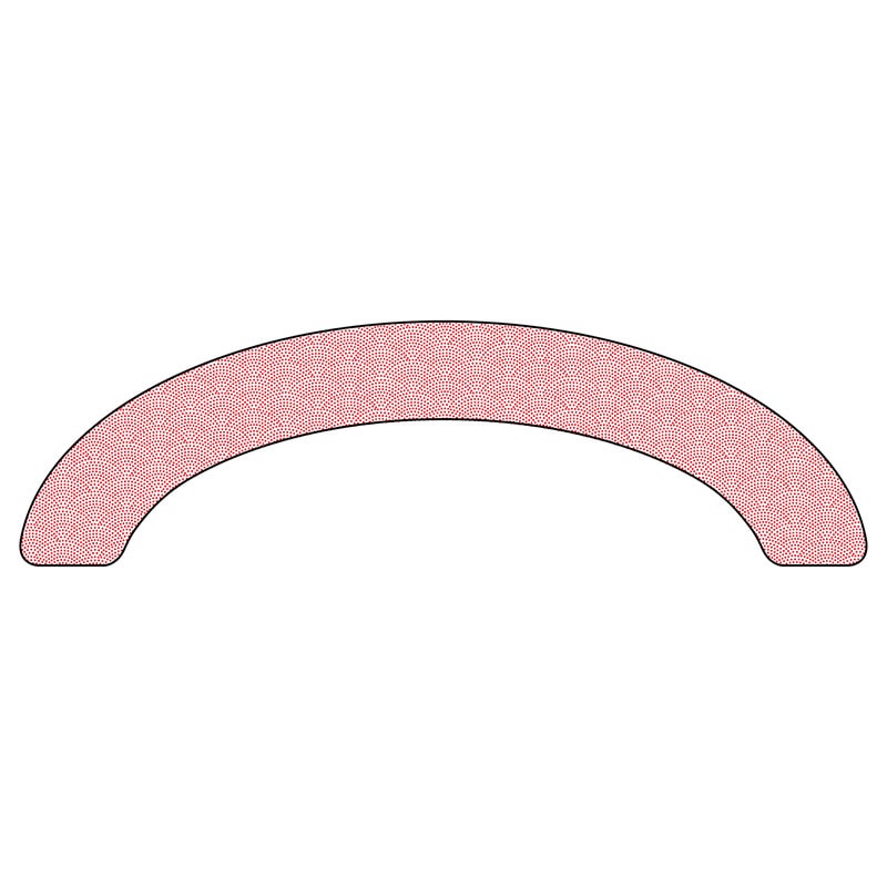P・O・Pプロダクツ アーチパネル 大サイズ NADA-070　浪模様　赤 1枚（ご注文単位1枚）【直送品】