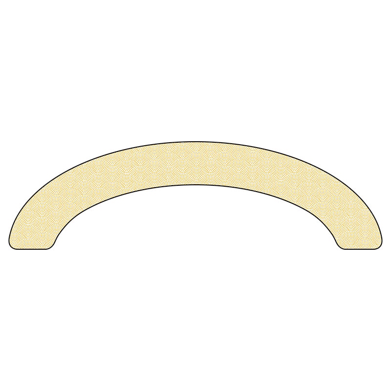 P・O・Pプロダクツ アーチパネル 大サイズ NADA-073　浪模様　黄 1枚（ご注文単位1枚）【直送品】