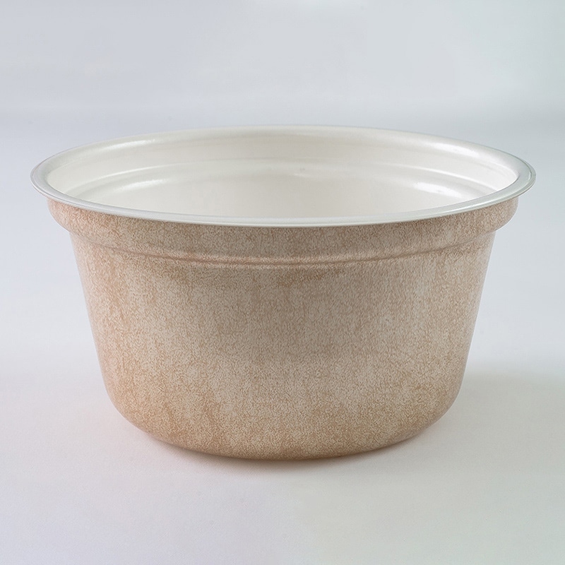 JSPパッケージング 丼容器　XC180-94　耐熱　本体  クラフトブラウン 30枚/袋（ご注文単位16袋）【直送品】