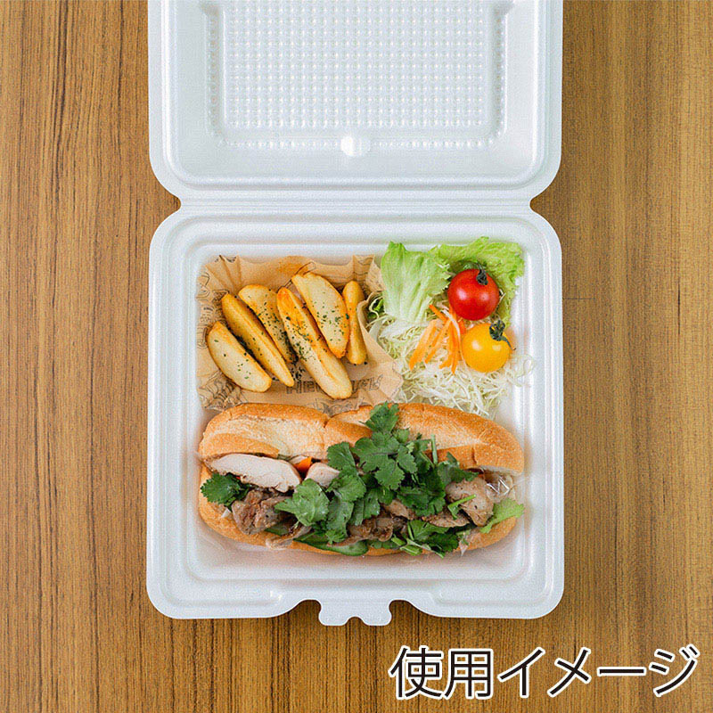 JSPパッケージング 弁当容器 テイクアウトボックス 24-24 クラフトブラウン 50枚/袋(ご注文単位6袋)【直送品】