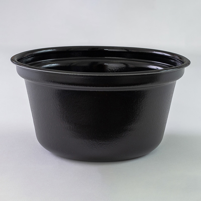 JSPパッケージング 丼容器　XC180-94　耐熱　本体  ブラック 30枚/袋（ご注文単位16袋）【直送品】
