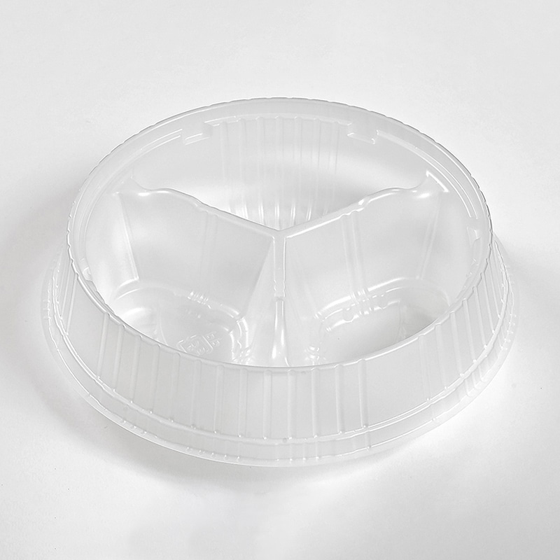 JSPパッケージング 丼容器　XC180　中皿 3仕切  60枚/袋（ご注文単位16袋）【直送品】