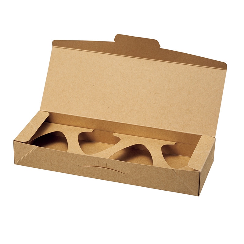 伊藤景パック産業 TSトレー プチトルテBOX #4 クラフト 3255116 50個/束(ご注文単位4束)【直送品】