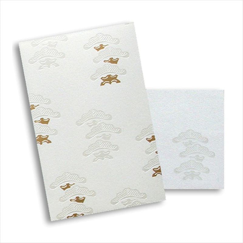 フタバ ROKKAKU 箔ぽち袋 メッセージカード付 松 1束（ご注文単位10束）【直送品】