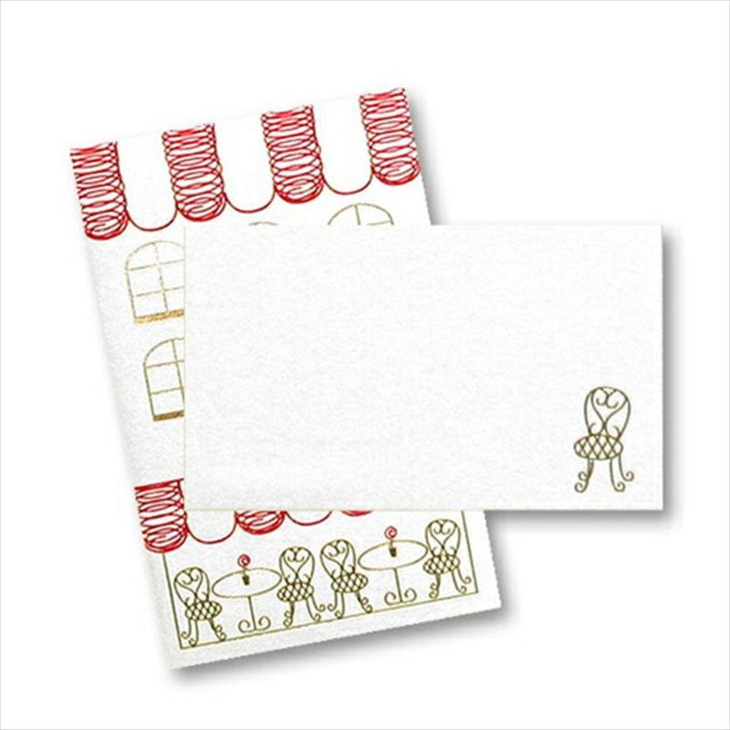 フタバ ROKKAKU 箔ぽち袋 メッセージカード付 カフェ 1束（ご注文単位10束）【直送品】