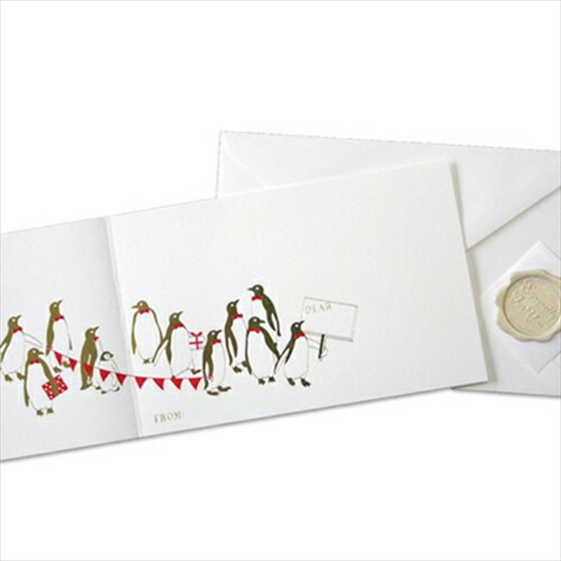 フタバ ROKKAKU 箔押し バースデーカードセット 12羽のパーティーじたく 1パック(ご注文単位5パック)【直送品】