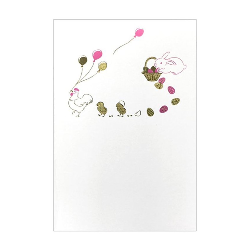 フタバ ROKKAKU こよみはがき 4月 イースター 1パック（ご注文単位5パック）【直送品】