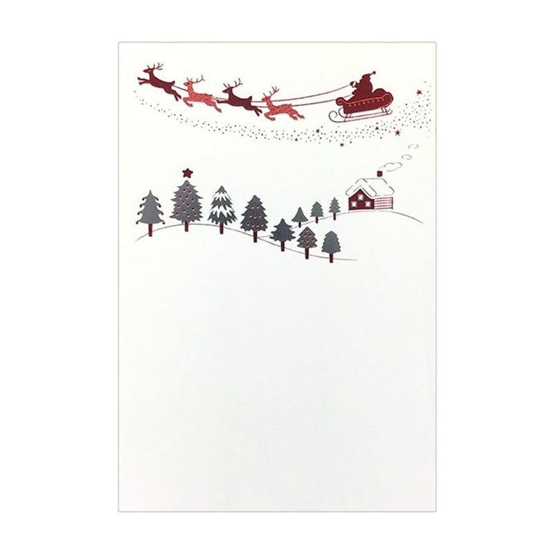 フタバ ROKKAKU こよみはがき 12月 クリスマス 1パック（ご注文単位5パック）【直送品】
