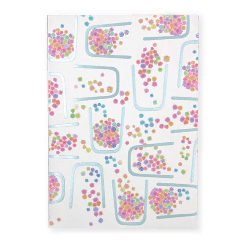 フタバ ROKKAKU 箔押し無地ノート A5サイズ みすゞうた 金平糖の夢 1パック（ご注文単位3パック）【直送品】