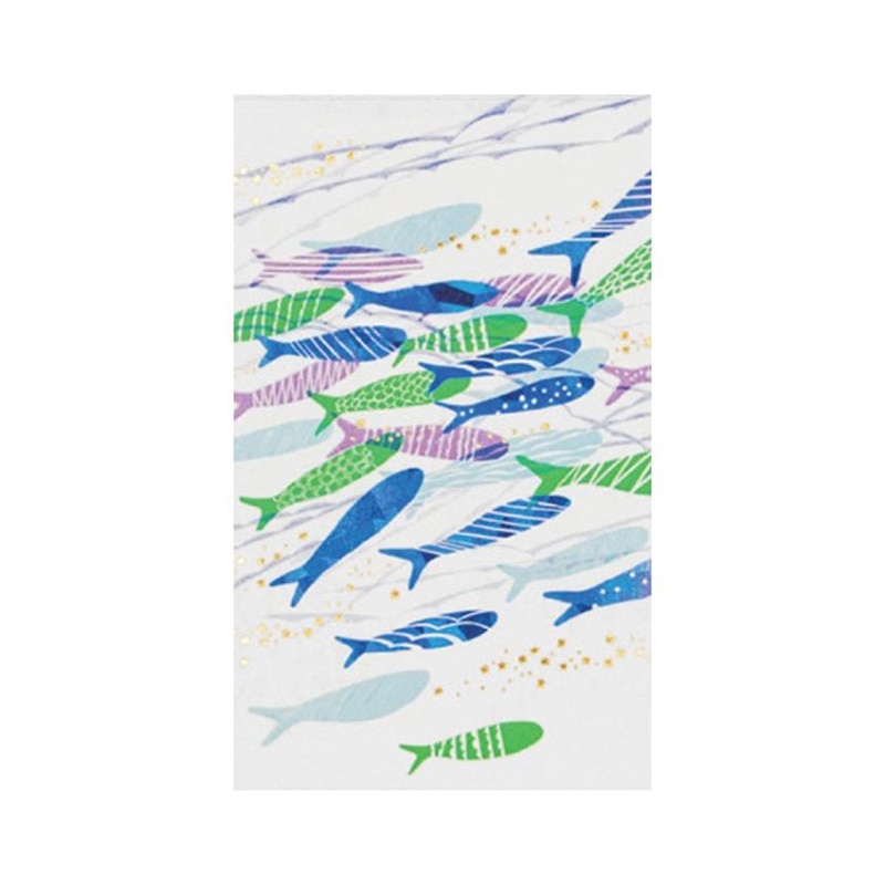 フタバ ROKKAKU ポチ袋 みすゞうた 大漁 1パック（ご注文単位5パック）【直送品】