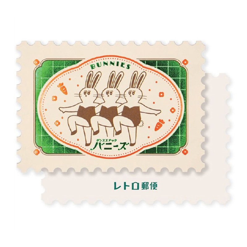 フタバ ROKKAKU 切手型ポストカード オビワン バニーズ 1パック(ご注文単位5パック)【直送品】