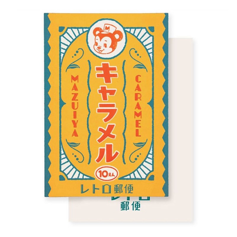 フタバ ROKKAKU 箔押しポストカード オビワン マズイヤキャラメル 1パック(ご注文単位5パック)【直送品】