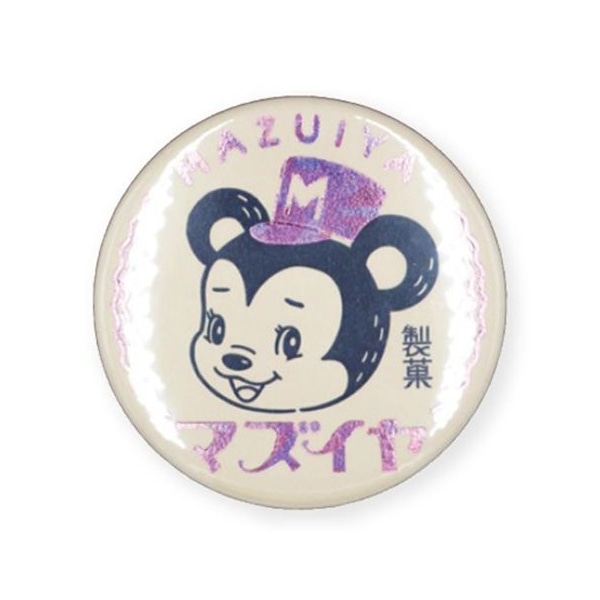 フタバ ROKKAKU 箔押し缶バッジ オビワン マズイヤ製菓 1パック（ご注文単位5パック）【直送品】