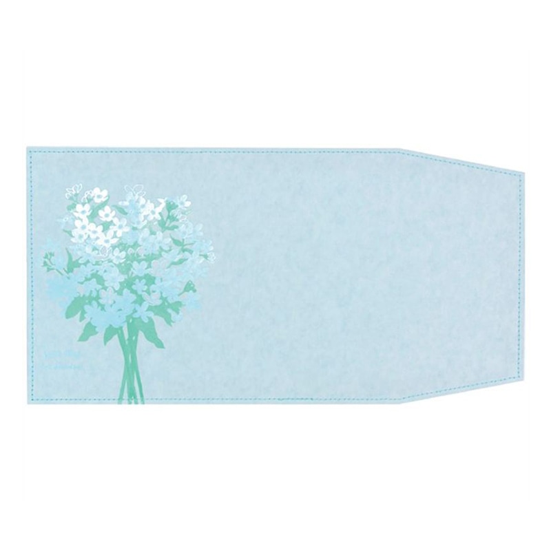 フタバ ROKKAKU ブックカバー 箔押しボタニカル ブルースター 1パック（ご注文単位3パック）【直送品】