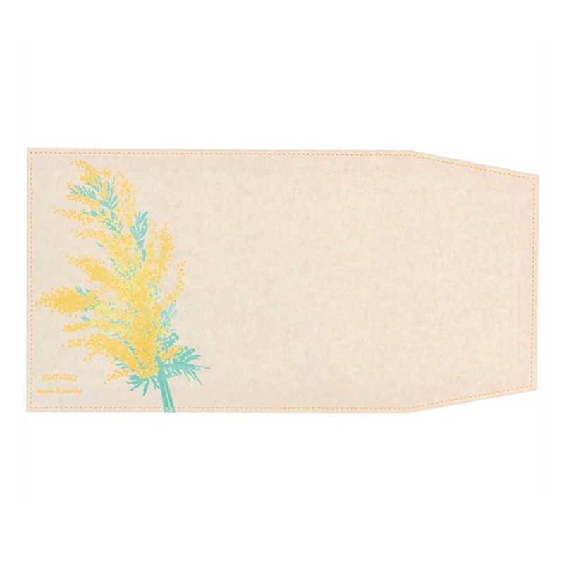 フタバ ROKKAKU ブックカバー 箔押しボタニカル ミモザ 1パック（ご注文単位3パック）【直送品】