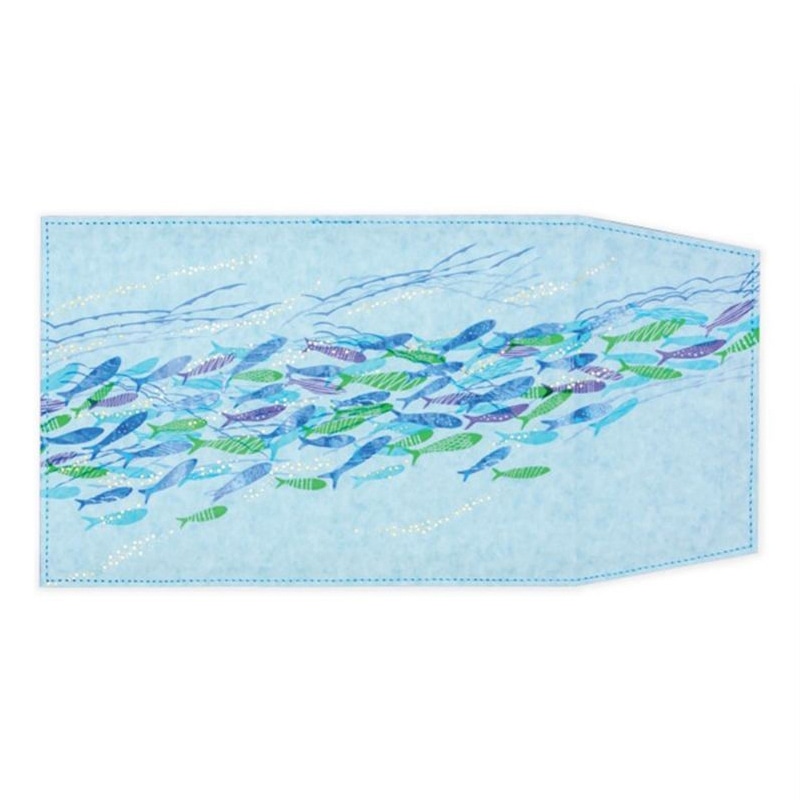 フタバ ROKKAKU ブックカバー みすゞうた 大漁 1パック（ご注文単位3パック）【直送品】