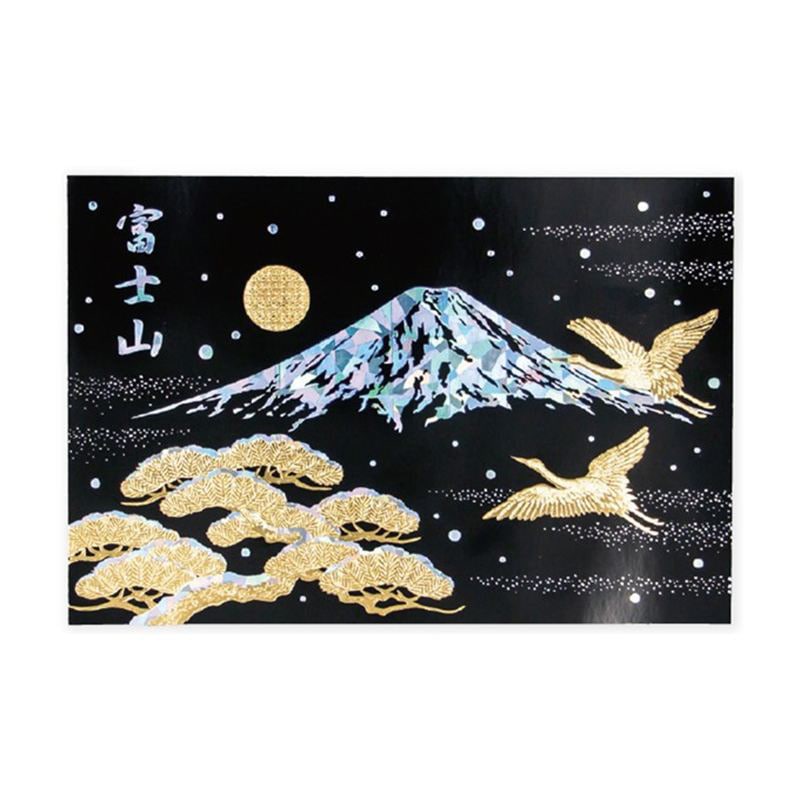 フタバ ROKKAKU 富士山ポストカード 冬 1パック（ご注文単位5パック）【直送品】