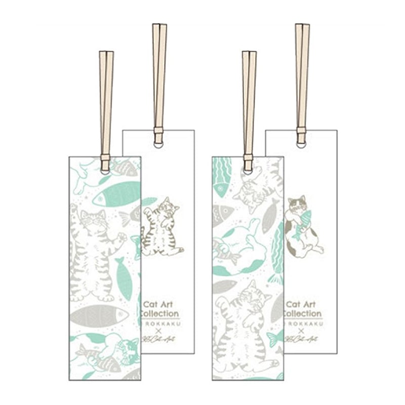 フタバ ROKKAKU しおり キャットアート コレクション fish 1パック（ご注文単位5パック）【直送品】