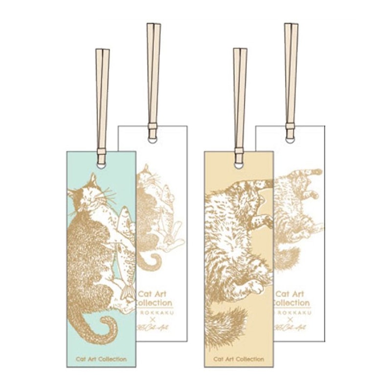 フタバ ROKKAKU しおり キャットアート コレクション sleeping 1パック（ご注文単位5パック）【直送品】