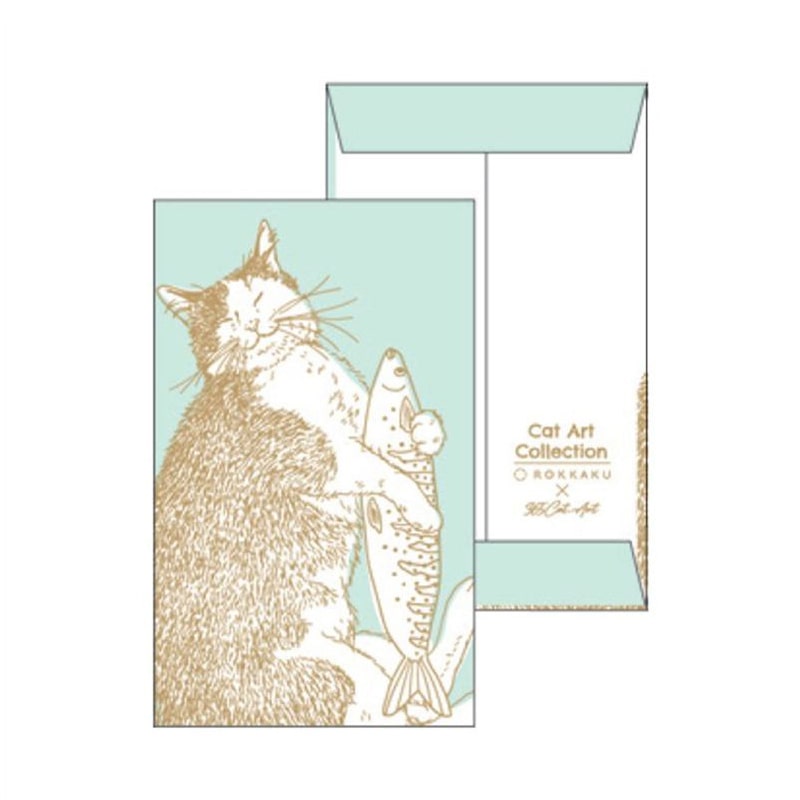 フタバ ROKKAKU ぽち袋 キャットアート コレクション happiness 1パック（ご注文単位5パック）【直送品】