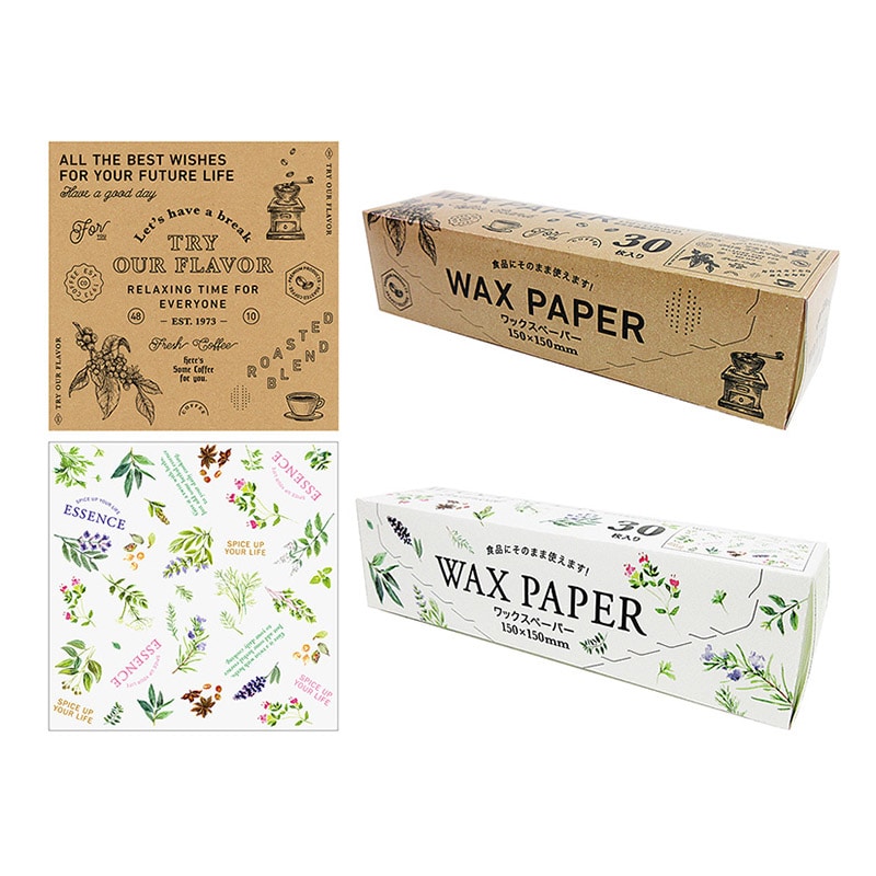 アミファ ワックスペーパー S　30枚入 ボタニカルカフェ 1個（ご注文単位150個）【直送品】