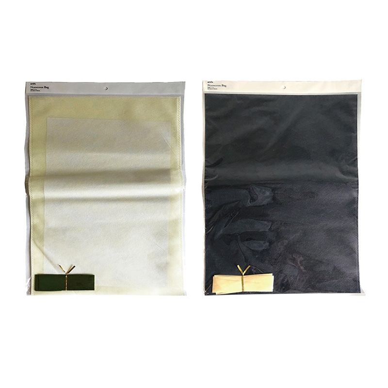 アミファ 不織布バッグ LL リボン付 ベーシックカラー 1個(ご注文単位180個)【直送品】