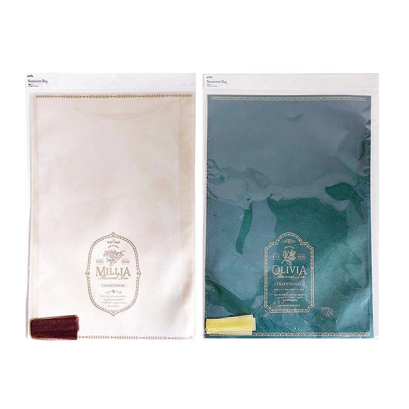 アミファ 不織布バッグ LL アンティークティールーム 1個(ご注文単位180個)【直送品】