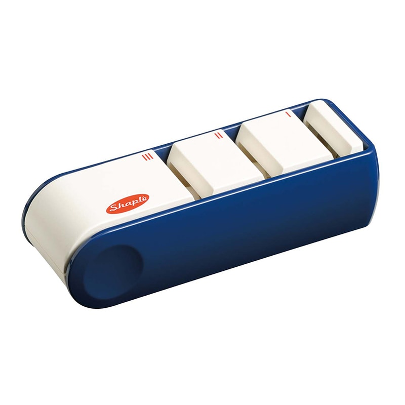 富士カトラリー シャプレ ダイヤモンド付トリプルシャープナー FC-462 ネイビーブルー 1個(ご注文単位1個)【直送品】