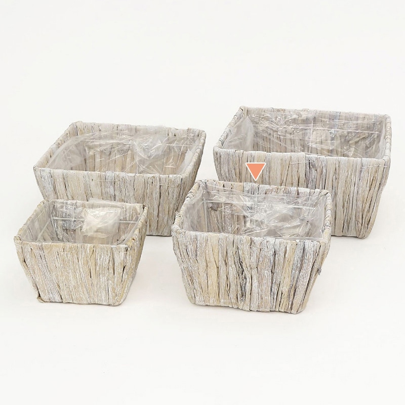 紅石 グラス正方かご Mサイズ 3-963M 1袋（ご注文単位1袋）【直送品】