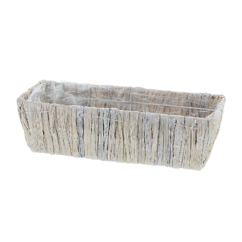 紅石 グラス長方かご ホワイト 3-964 1袋（ご注文単位1袋）【直送品】