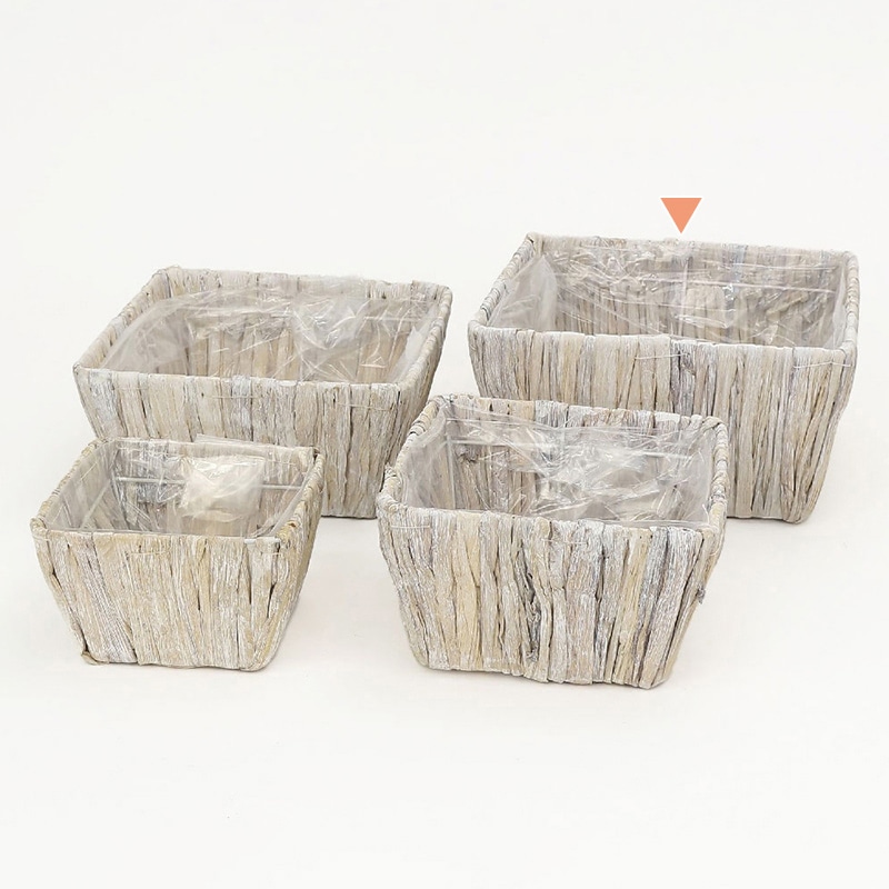 紅石 グラス正方かご XLサイズ 3-963XL 1袋(ご注文単位1袋)【直送品】