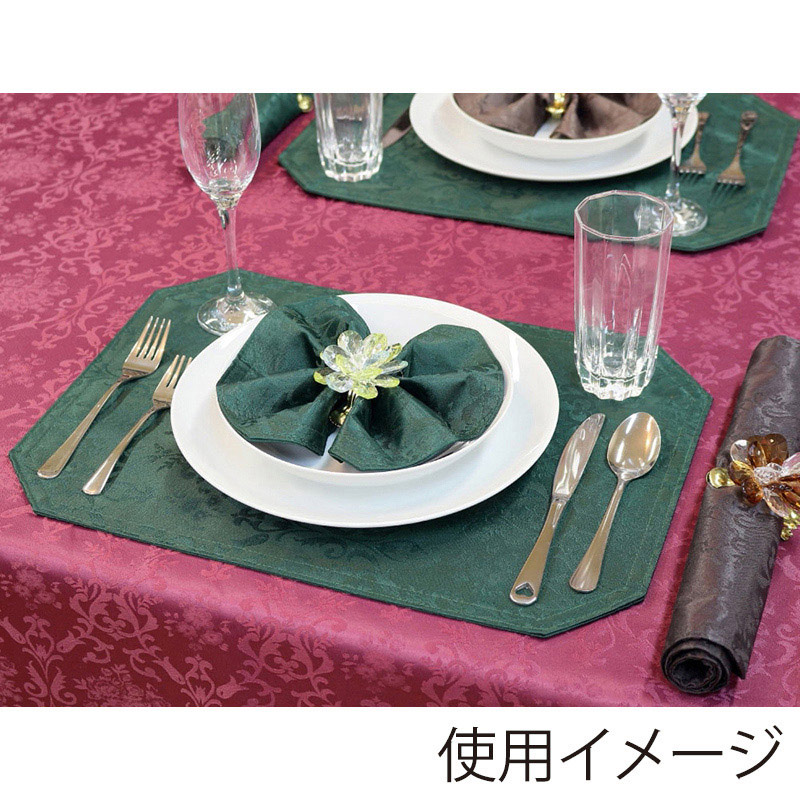 紅石 ランチョンマット グリーン SSI-L15 1枚(ご注文単位6枚)【直送品】