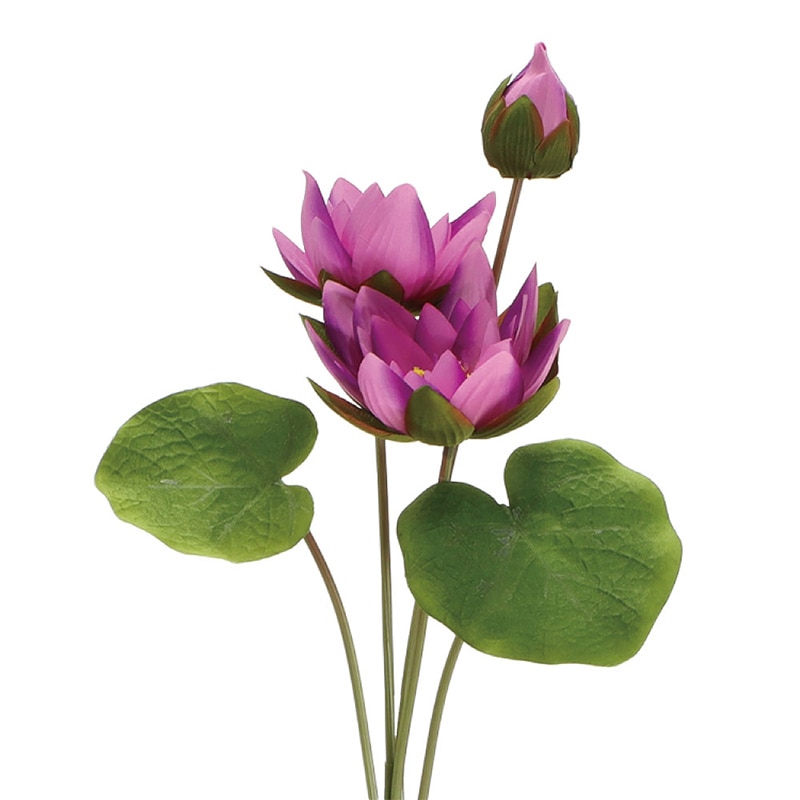 紅石 アートフラワー ロータス ラベンダー K-685-5 1本（ご注文単位12本）【直送品】