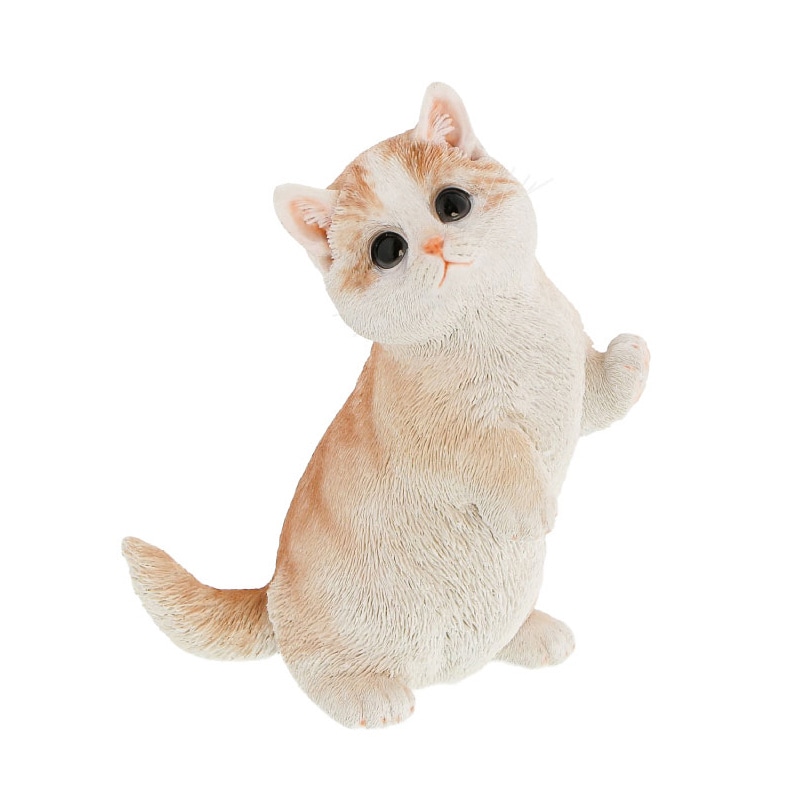 紅石 オブジェ べニーズキャット マンチカン クリーム QB-009BR 1個（ご注文単位1個）【直送品】