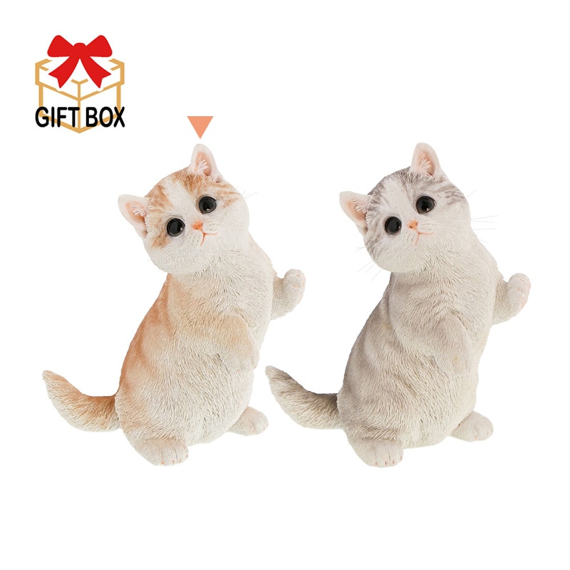 紅石 オブジェ べニーズキャット マンチカン クリーム QB-009BR 1個(ご注文単位1個)【直送品】