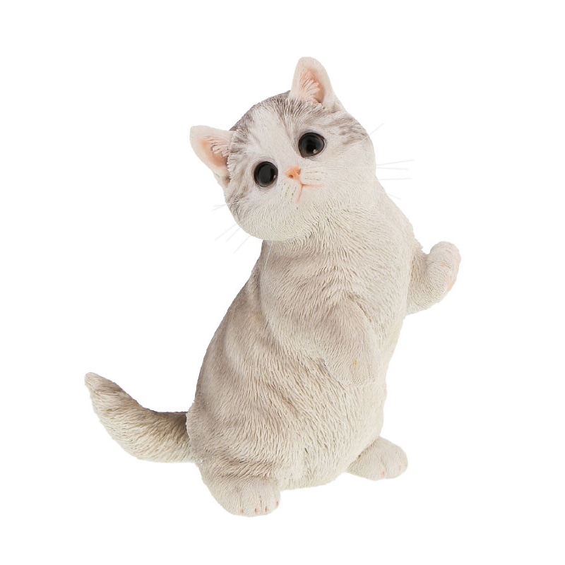 紅石 オブジェ べニーズキャット マンチカン ブルー QB-009GR 1個（ご注文単位1個）【直送品】