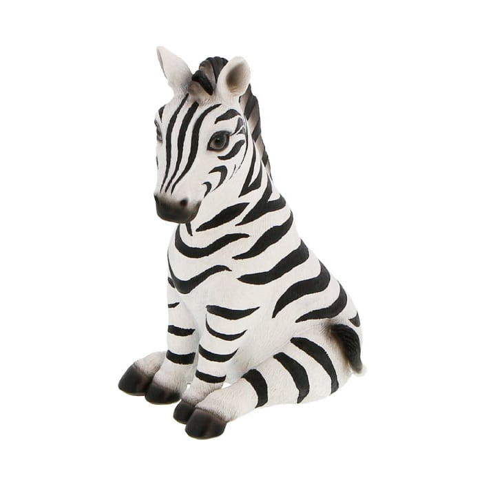 紅石 オブジェ リトルサバンナ シマウマ QB-012B 1個(ご注文単位1個)【直送品】