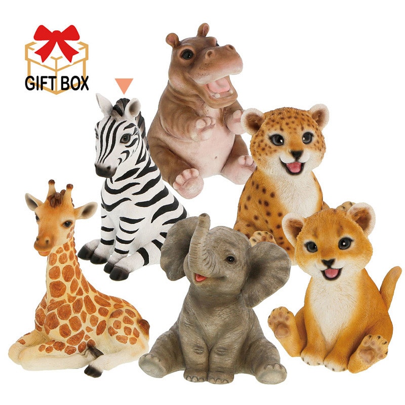 紅石 オブジェ リトルサバンナ シマウマ QB-012B 1個(ご注文単位1個)【直送品】