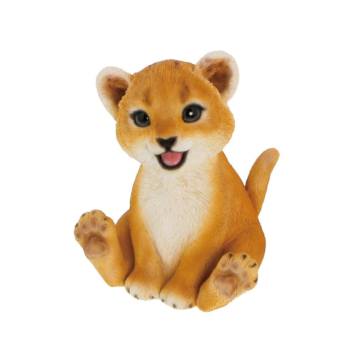 紅石 オブジェ リトルサバンナ ライオン QB-012F 1個(ご注文単位1個)【直送品】